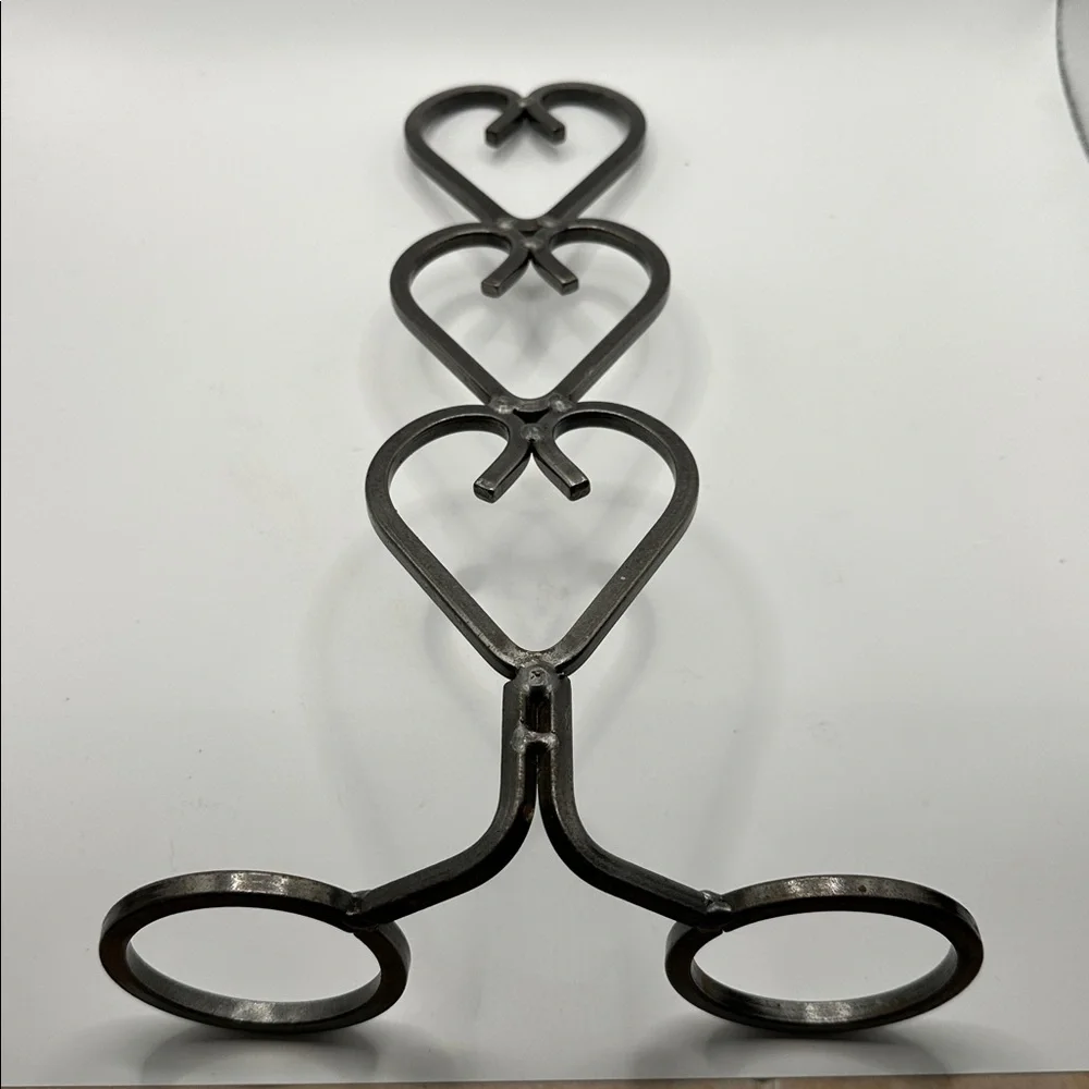 Black Heart Shaped Metal Candle Holder